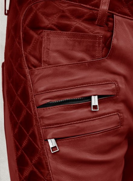 (image for) Outlaw Burnt Red Leather Pants