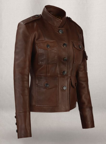 (image for) Spanish Brown Katherine Heigl Leather Jacket