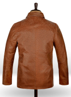 (image for) Tan Brown Ostrich Leather Hipster Jacket #2