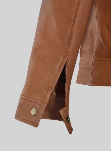 (image for) Log Cabin Brown Gigi Hadid Leather Jacket