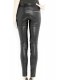 Azar Leather Biker Jeans