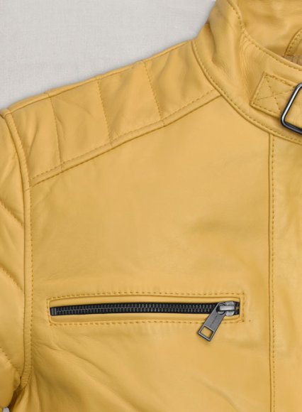 (image for) Yellow Andrew Tate Leather Jacket