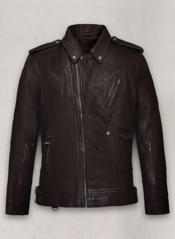 (image for) Falcon Brown Rider Leather Jacket - Click Image to Close