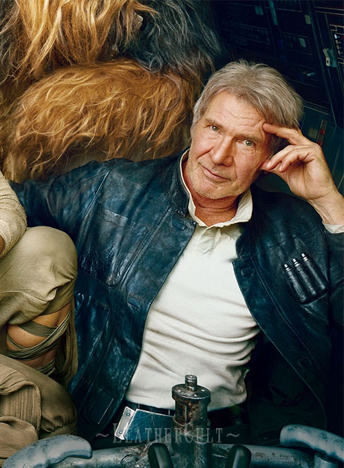 Harrison Ford Star Wars: The Force Awakens Leather Jacket - Click Image to Close