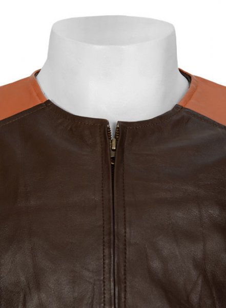 Leather Fighter T-Shirt Jacket