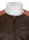 Leather Fighter T-Shirt Jacket