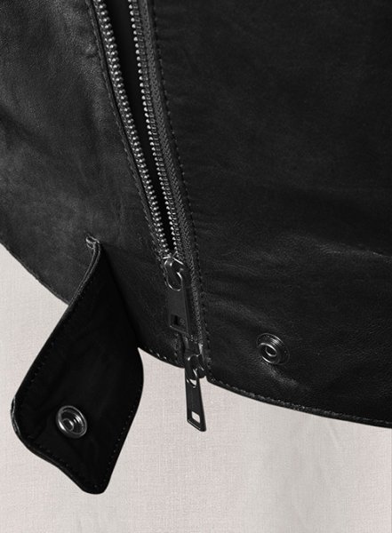 Black Amy Adams Leather Jacket : LeatherCult: Genuine Custom Leather ...