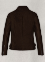 (image for) Dark Brown Suede Vanessa Hudgens Leather Jacket #3