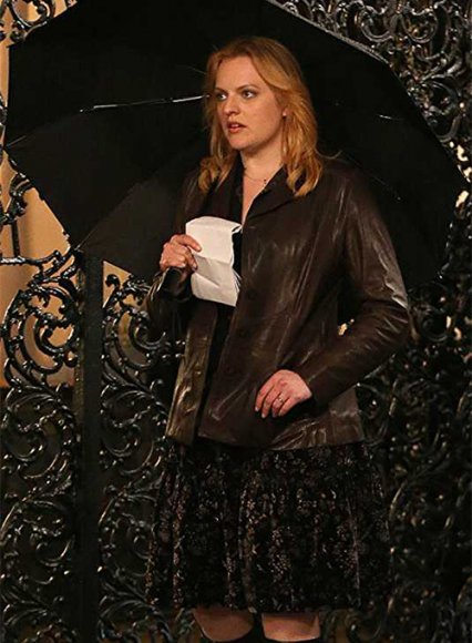 (image for) Elisabeth Moss The Kitchen Leather Jacket