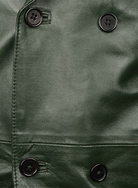 Vintage Green Leather Blazer : LeatherCult: Genuine Custom Leather ...