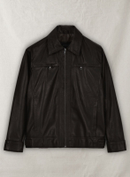 (image for) Soft Dark Brown Don Cheadle Traitor Leather Jacket