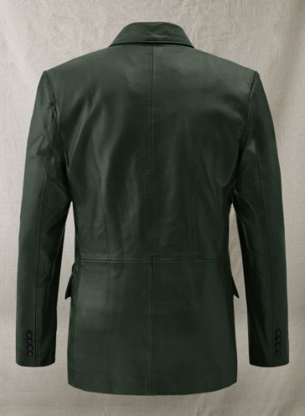 Vintage Green Leather Blazer : LeatherCult: Genuine Custom Leather