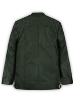 (image for) Soft Deep Olive Leather Jacket # 653