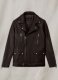 Dauntless Brown Biker Leather Jacket