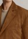 Caramel Brown Suede Leather Blazer