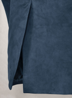 (image for) Blue Suede Western Leather Blazer