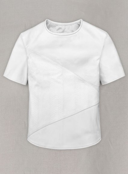 White Renoir Leather T-Shirt