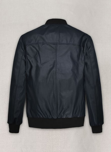 Soft Deep Blue John Cho Leather Jacket #2