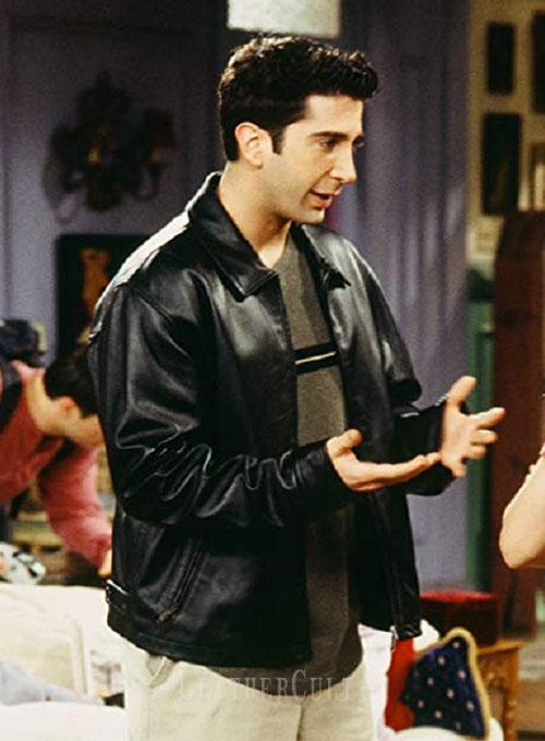 David Schwimmer Friends Season 4 Leather Jacket - Click Image to Close