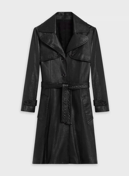 (image for) Mock Duster Leather Long Coat