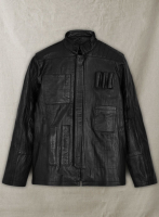 (image for) Wrinkled Black Harrison Ford Star Wars Leather Jacket