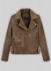 Vintage Gravel Brown Leather Jacket # 263