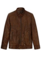 (image for) Spanish Brown Ryan Reynolds Blade Trinity Leather Jacket