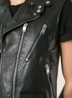 (image for) Leather Biker Vest # 342