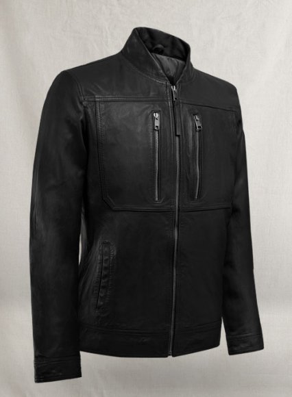 Thunder Storm Black Biker Leather Jacket Thunder Storm Black Biker Leather Jacket
