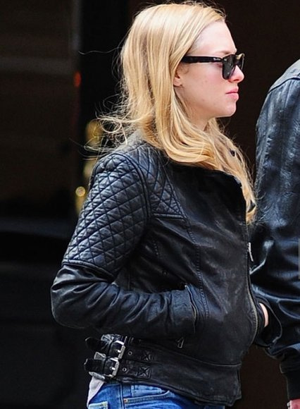 (image for) Amanda Seyfried Leather Jacket