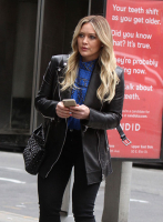 (image for) Hilary Duff Younger Leather Trench Coat