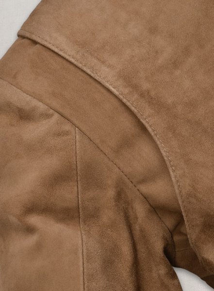 Safari Hickory Suede Leather Blazer