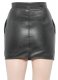 Foster Zip Leather Skirt - # 470