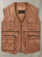 (image for) Log Cabin Brown Chris Pratt Jurassic World Leather Vest Wash&Wax