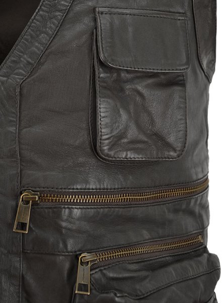 Soft Louis Brown Washed & Wax Chris Pratt Jurassic World Vest