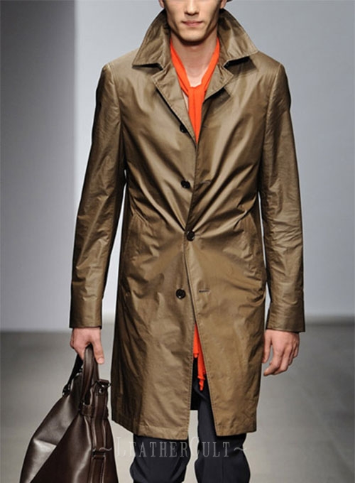 Leather Long Coat #202 - Click Image to Close