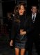 Nicole Scherzinger Leather Skirt
