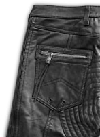  Leather Biker Jeans - Style #505