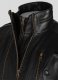 Thick Black Leather Jacket # 641