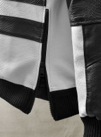 (image for) Black Python Tornado Convertible Leather Jacket