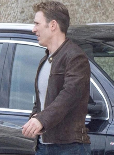 (image for) Captain America Civil War Chris Evans Leather Jacket