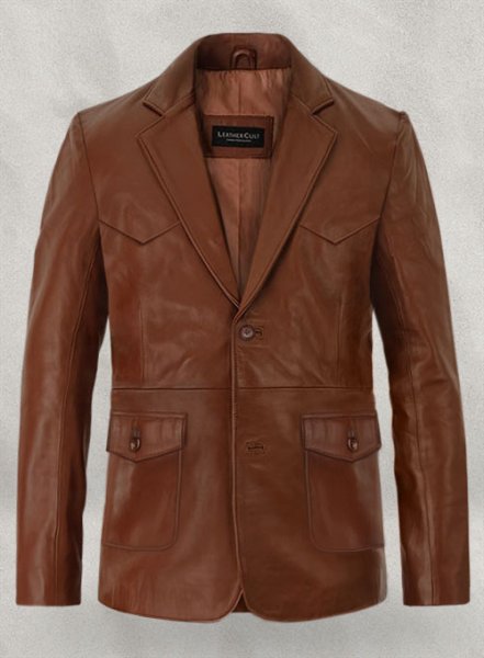 Western Leather Blazer