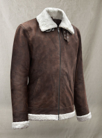 (image for) Vintage Brown Aviator Leather Jacket