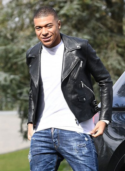 (image for) Kylian Mbappe Leather Jacket
