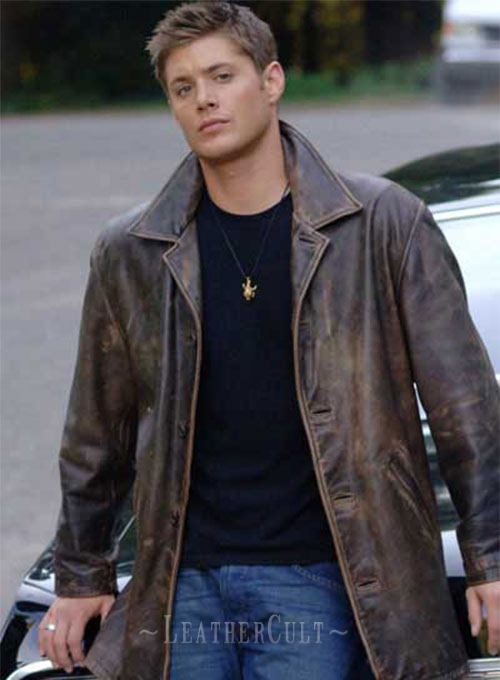 Supernatural Dean Winchester Leather Trench Coat - Click Image to Close