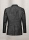 Black Ostrich Leather Blazer