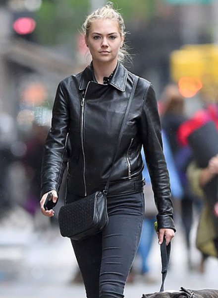 (image for) Kate Upton Leather Jacket