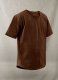 Light Weight Unlined Brown Leather T-shirt