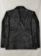 Black Leather Jacket #810 - 3XL