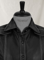 (image for) Sophie Turner Leather Shirt